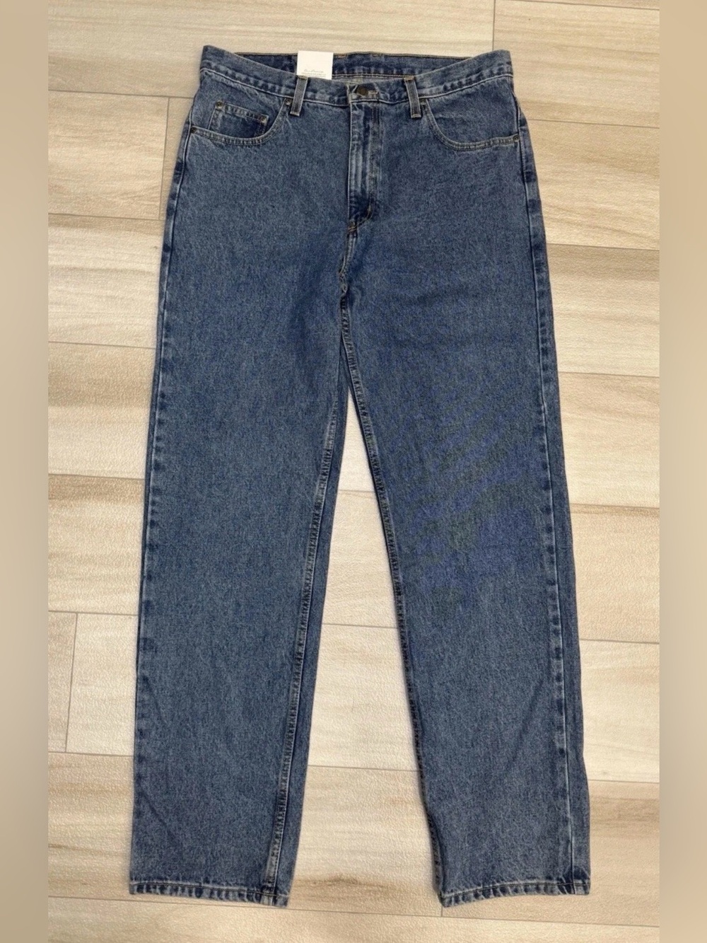 Member's Mark Mens 34x34 Relaxed Fit Jeans
Light Stonewash Blue 100% Cotton NEW